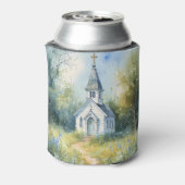 Rustic Church Path in Wildflower Meadow 缶クーラー (缶裏面)