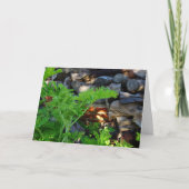 Rustic Citronella Leaf Portrait Card カード (正面)