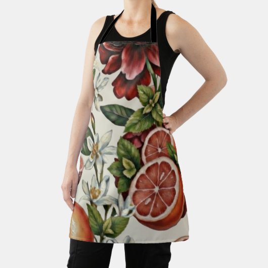 Rustic Citrus Floral summer エプロン (インサイチュ)