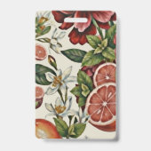 Rustic Citrus Floral summer バッジ (正面)