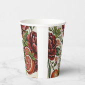 Rustic Citrus Floral summer  Bridal Shower 紙コップ (右)