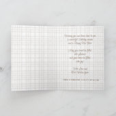 Rustic Classy Elegant Plaid Pattern シーズンカード (内部)