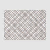 Rustic Classy Elegant Plaid Pattern 薄葉紙 (正面)
