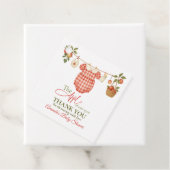 Rustic Clothesline Apple Locally Grown Baby Shower フェイバータグ (インサイチュ)