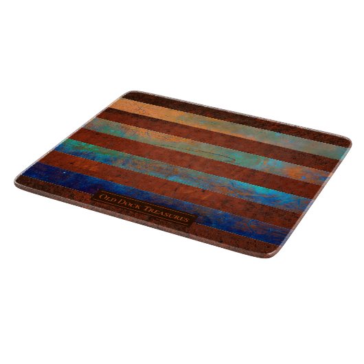 Rustic Coastal Glass Cutting Board カッティングボード (角)