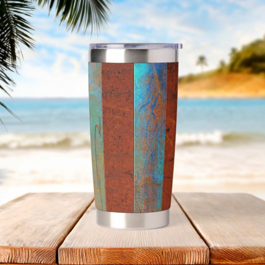 Rustic Coastal Water Bottle 保温保冷タンブラー (ビーチ)