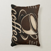 Rustic Coffee Bar Decor Gift アクセントクッション (正面(垂直))