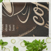 Rustic Coffee Bar Decor Gift キッチンタオル (折り畳み)