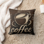 Rustic Coffee Bar Decor Gift クッション (ブランケット)