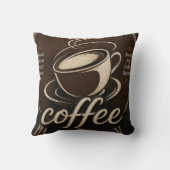 Rustic Coffee Bar Decor Gift クッション (裏面)