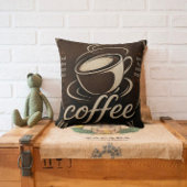 Rustic Coffee Bar Decor Gift クッション