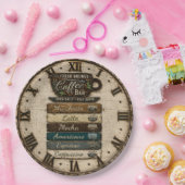 Rustic Coffee Bar Kitchen Farmhouse Decor ペーパープレート (パーティー)
