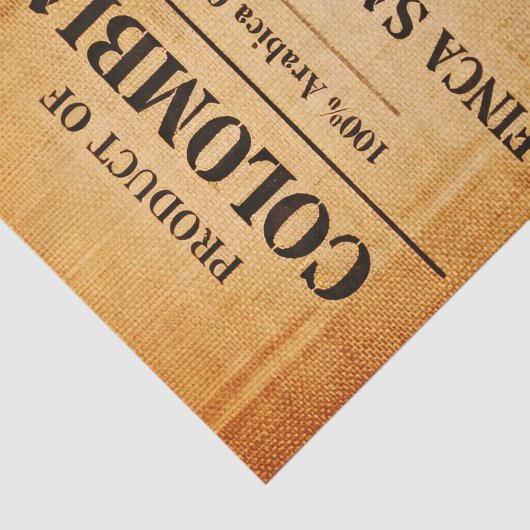 Rustic Colombian Coffee Burlap Sack FC6 Decoupage 薄葉紙 (詳細)