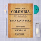 Rustic Colombian Coffee Burlap Sack FC6 Decoupage 薄葉紙 (クラフト)