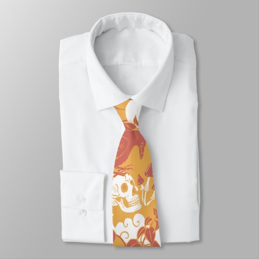 Rustic Color Halloween Pattern  Neck Tie ネクタイ (タイ)