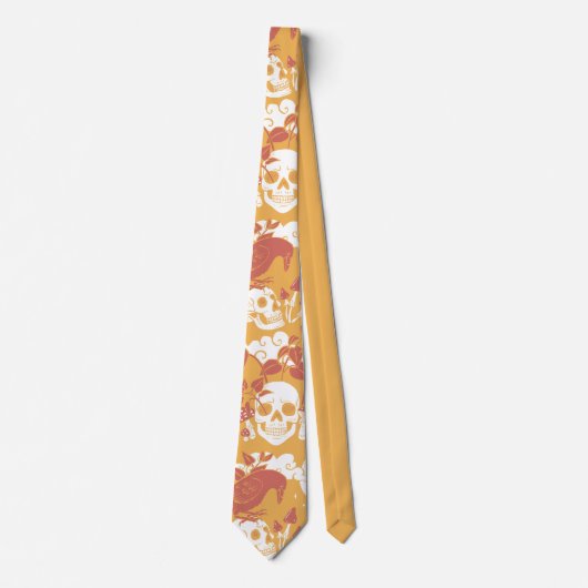 Rustic Color Halloween Pattern  Neck Tie ネクタイ (正面)