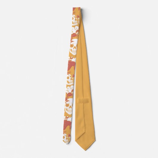 Rustic Color Halloween Pattern  Neck Tie ネクタイ (裏面)