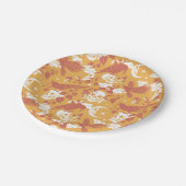 Rustic Color Halloween Pattern Paper Plates ペーパープレート (アングル)