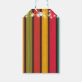 Rustic Colorful Little Turkey Baby Shower ギフトタグ (裏面)