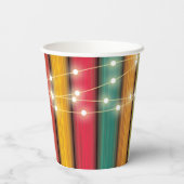 Rustic Colorful Little Turkey Baby Shower 紙コップ (裏面)