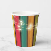 Rustic Colorful Little Turkey Baby Shower 紙コップ (正面)