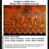 Rustic Copper & Lace Floral Panel EJ7 Decoupage 薄葉紙