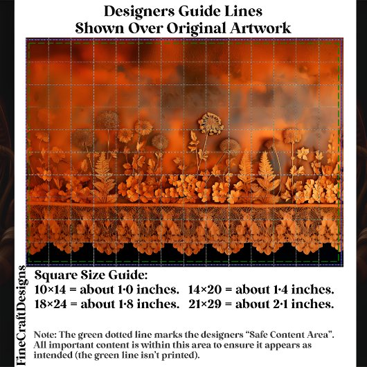 Rustic Copper & Lace Floral Panel EJ7 Decoupage 薄葉紙