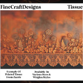 Rustic Copper & Lace Floral Panel EJ7 Decoupage 薄葉紙