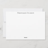 Rustic Cornucopia Harvest Thanksgiving Blessings シーズンカード (裏面)