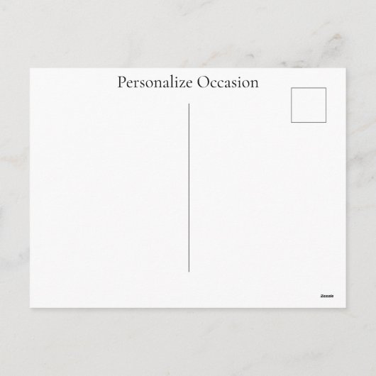 Rustic Cornucopia Harvest Thanksgiving Blessings シーズンポストカード (裏面)