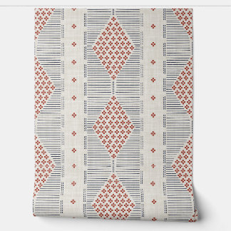Rustic Cottage Americana Heritage Blue Red White 壁紙