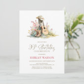 Rustic Country 90th Birthday Party 招待状 (スタンド正面)