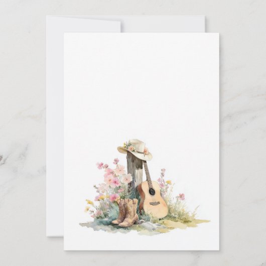 Rustic Country 95th Birthday Party 招待状 (裏面)