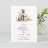 Rustic Country Any Age Birthday Party 招待状 (スタンド正面)