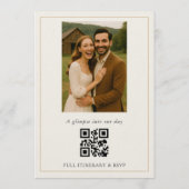 Rustic Country Barn Photo Wedding 招待状 (裏面)