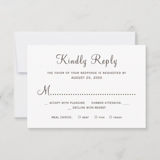 Rustic country barn wood wedding 出欠カード (正面)