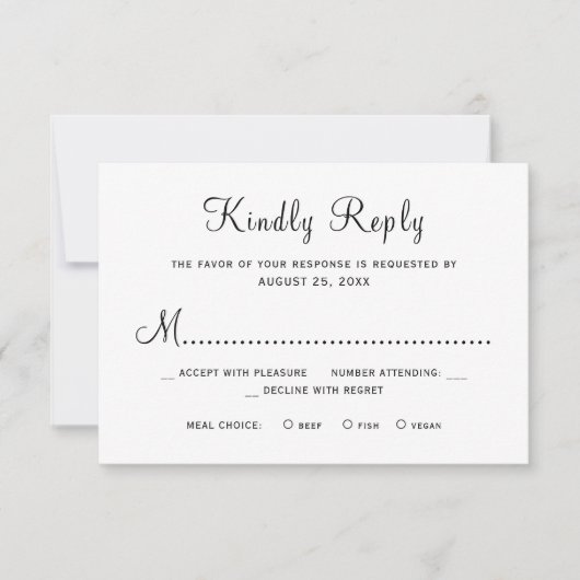 Rustic country barn wood wedding 出欠カード (正面)