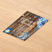 Rustic Country Bridal Shower Invitation  アクリル招待状 (レイダウン)