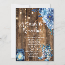 Rustic Country Bridal Shower Invitation  招待状