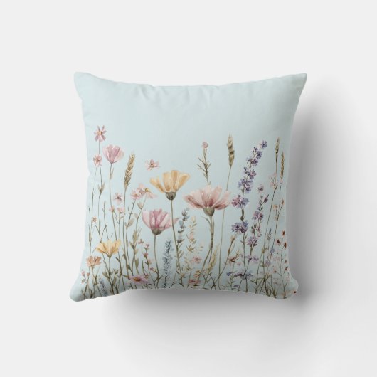 Rustic Country Calm Lake Green Trees クッション (裏面)