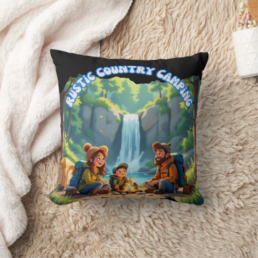  Rustic Country Camping Trip クッション (ブランケット)