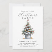 Rustic Country Christmas Party Invitation 招待状 (正面)