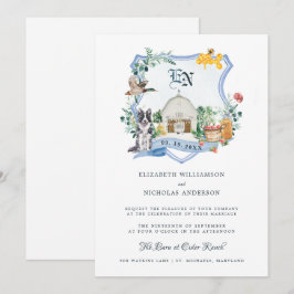 Rustic Country Farm | Barn Wedding Crest 招待状