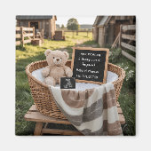 Rustic country Farm House Pregnancy Announcement  マグネット (正面)