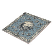 Rustic Country Floral Motifs Mute Tones Distressed タイル (側面)