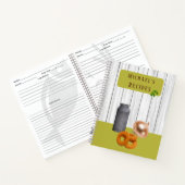Rustic Country Kitchen with Name Recipe Book ノートブック (内部)