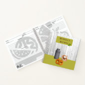 Rustic Country Kitchen with Name Recipe Book ノートブック (内部)