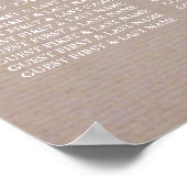 Rustic Country Kraft Wedding ポスター (角)