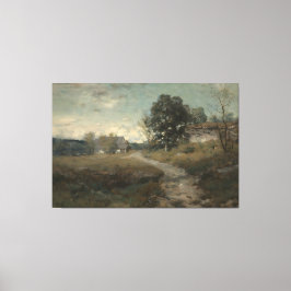 Rustic Country Landscape Vintage Wall Art キャンバスプリント