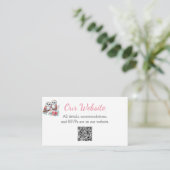 Rustic Country Owl Boho Wedding Website エンクロージャーカード (スタンド正面)